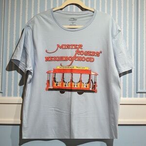 Mister Rogers' Neighborhood Light Blue T-Shirt Mens Size XL